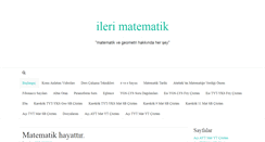 Desktop Screenshot of ilerimatematik.com