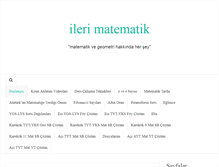 Tablet Screenshot of ilerimatematik.com